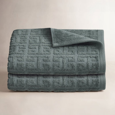 Martex Arcadia 2-Piece Geometric Hand Towel Set