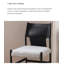 Fauteuil à dossier simple en cuir Light Luxury Home Modern