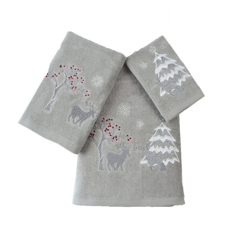 Ensemble de serviettes 3 pièces 100% coton Durrett