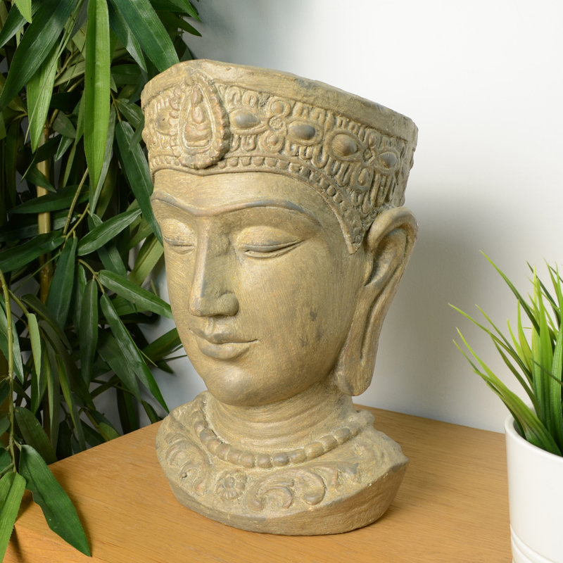Lynn HEAD PLANTER 30cm Stone Effect