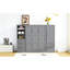 Grand lit gris - Utilisez efficacement l'espace sous le comptoir avec rangement polyvalent pour les tiroirs et les tablettes-584670178