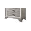 Contemporary 1Pc 5 Storage Drawer Chest Mirrored Accents Beautiful Solid Wood Wooden Bedroom Furniture