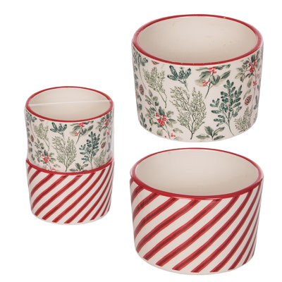 Ensemble de 2 bols de Noël empilés Dolomite