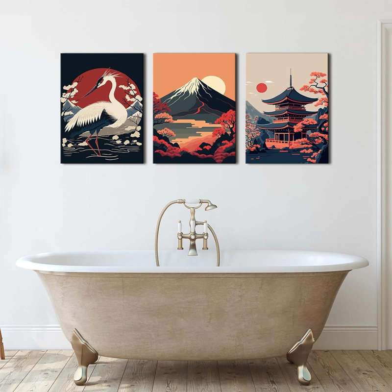3 Piece Wrapped Canvas Wall Art