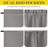  100% Blackout Curtain for Door Window, Privacy Room Darkening Shade Thermal Insulated French Door Curtain with Tie Back, Elegant Home Decoration, 1 Panel-1332115335-1332115334