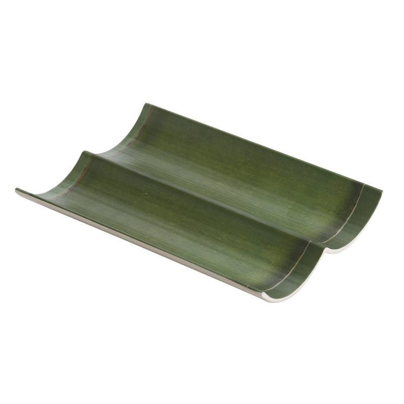 Bamboo Style Divided Melamine Platter