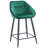 Hallatrow Upholstered Counter Stool with Metal Frame-394853219