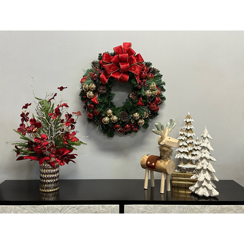 Holiday Arrangement With Flowering Dogwood