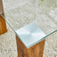 Table basse à plateau en verre