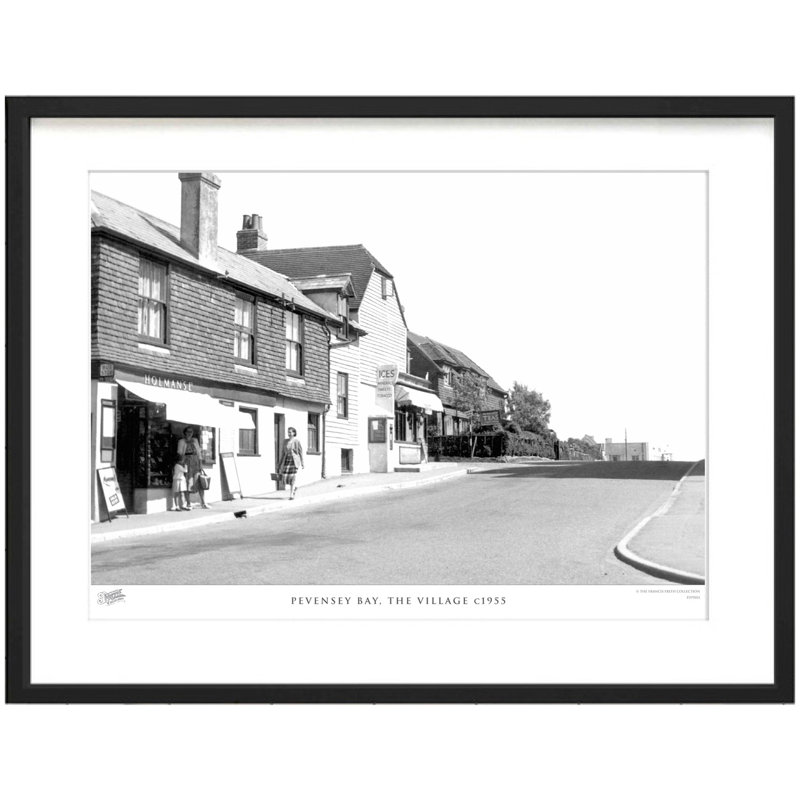 Pevensey Bay, The Village C1955 by Francis Frith - Single Picture Frame Print, 40cm H x 50cm W x 2.3cm D