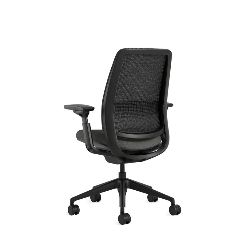 Steelcase Series 2 3D Microknit Airback Task Chair, Black, Night Owl/Graphite, Hard Floor