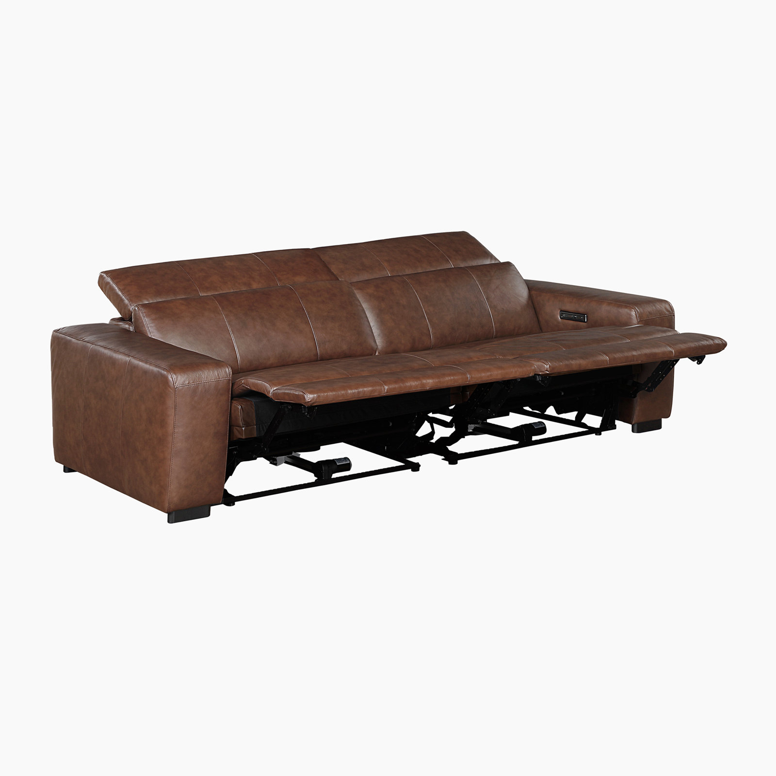 Rossi 90" Genuine Leather Power Reclining Loveseat