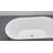51" Streamline Soaking Freestanding Tub and Tray With Internal Drain-101686218