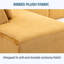Canapé modulaire en velours avec repose-pieds-2075953499