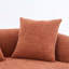 Causeuse avec tissu en chenille de grain de bois, canapé en éponge haute densité, canapé compact sans assemblage pour les petits espaces et les appartements, capacité de 300 lb-118045981