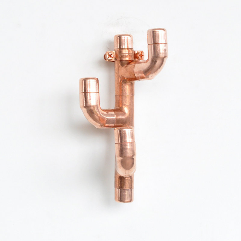 "Desert Bloom" Copper Pipe Multi-Hook Wall Rack