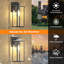 Luminaires d'extérieur 16 po Dusk to Dawn, lanterne murale imperméable, lumières extérieures antirouille pour la maison, la porte, le garage
