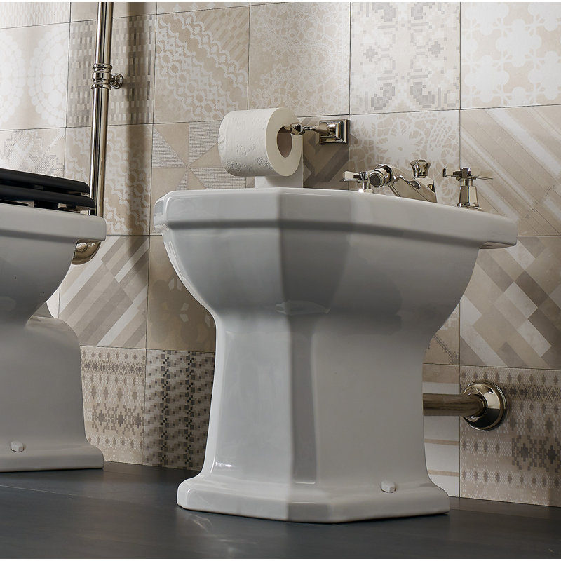 Belfry Bathroom Coralayne 20mm L x 145mm W White Ceramic Oval Wall Hung Basin Sink with Overflow