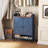 24 Pair Shoe Storage Cabinet,Free Standing Tipping Bucket Shoe Rack Organizer with 2 Flip Drawers-1117775749