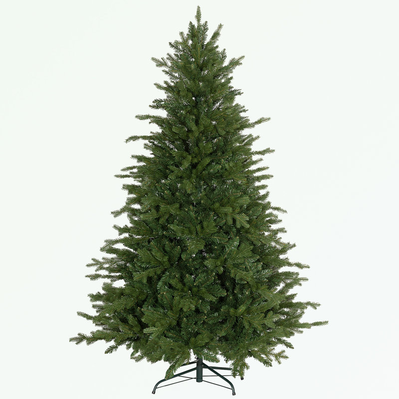 Arbre de Noël artificiel avec 1309 branches et base en métal, 6'
