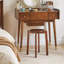 Solid + Manufactured Wood Accent Stool