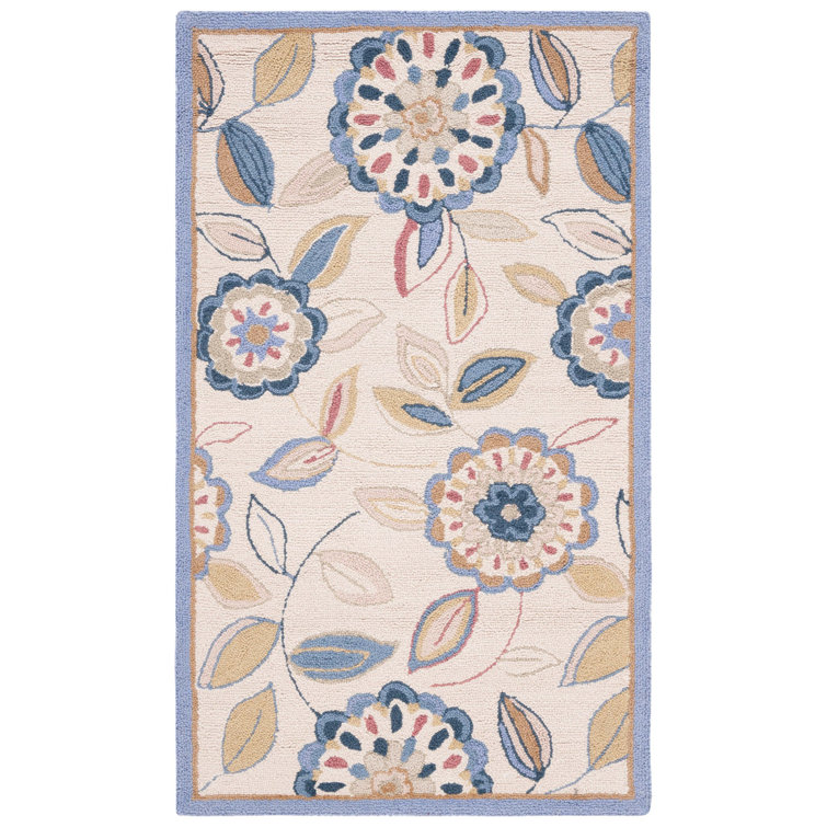 Hollander Hand-Hooked Wool Ivory Area Rug