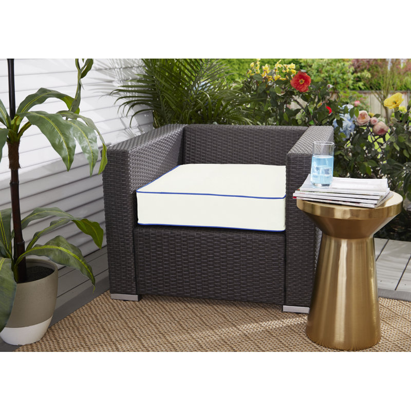 Outdoor Sunbrella Dining Chair Cushion, 5" H x 22.5" W x 22.5" D