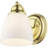 5.5" Wall Sconce with White Glass - Elegant Light Fixture-1793788457