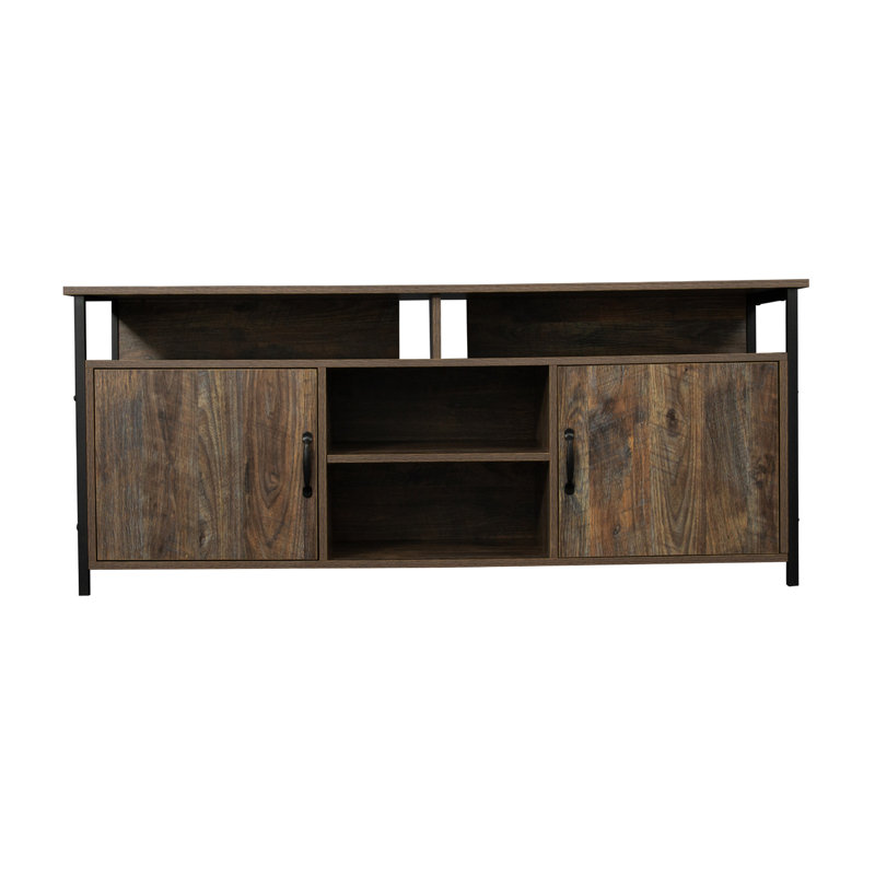 Meuble télé pour téléviseur de 55 po ou moins Ella-Jane, Espresso, Bois manufacturé