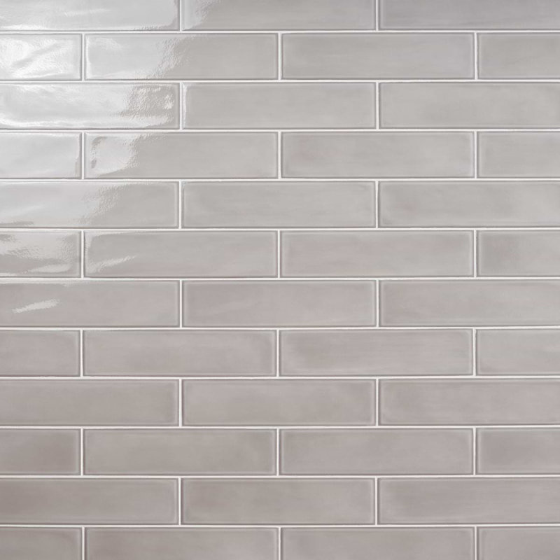 Stacy Garcia ArtBlock 4x16 Glossy Porcelain Tile, Grigio