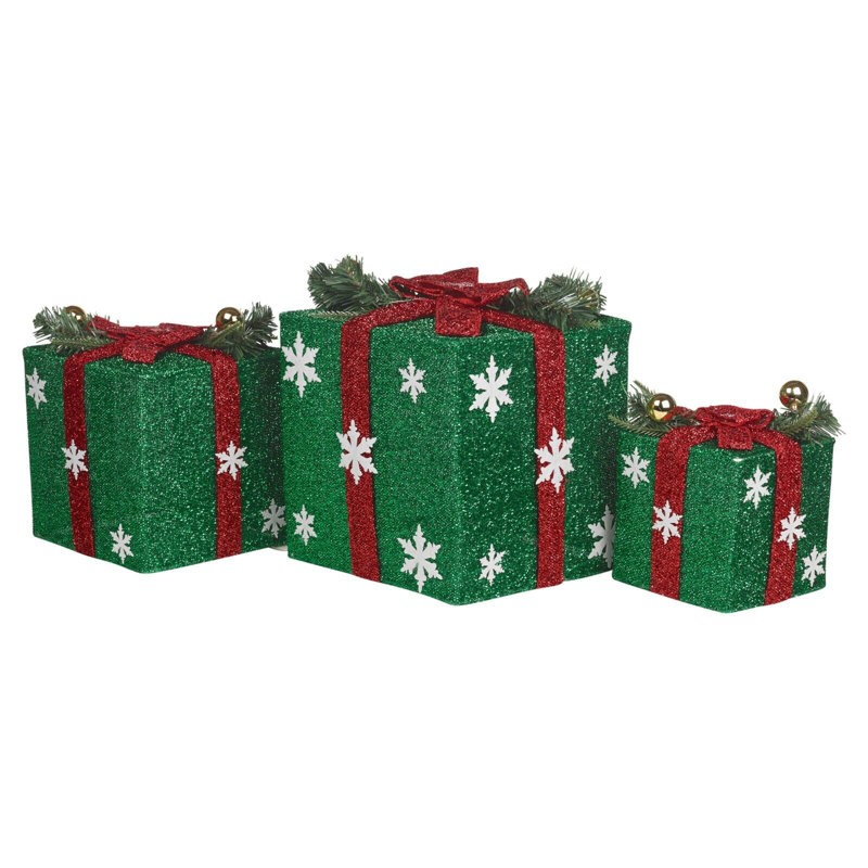 Christmas Religious & Spiritual Decorative Accent, Green/Red