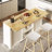 Updated Height Kitchen Island with Drop Leaf and Charge Station