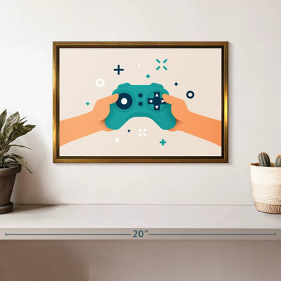 Video Game Joystick Cartoon