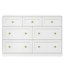 Commode blanche à 7 tiroirs
