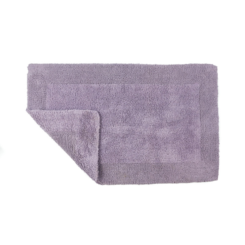 Ruthann Cotton Reversible Bath Mat, Heather