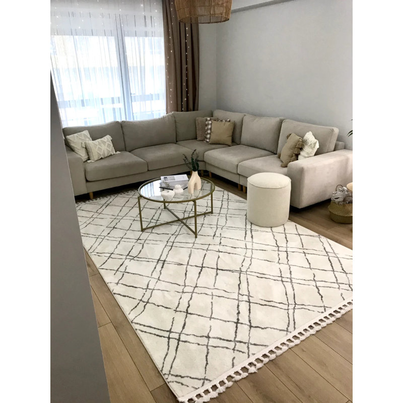 Tapis en coton Vinko, Rectangle 5 pi 3 po x 8 pi 3 po
