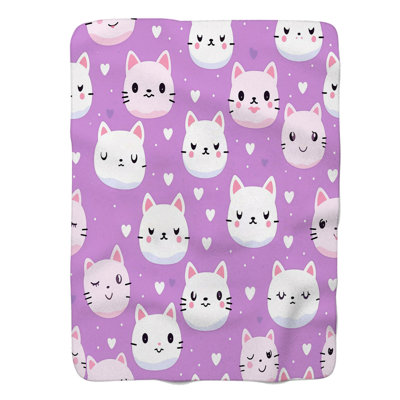 Whimsical Kitty Designs - 1 Piece Premium Blanket