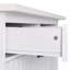 Îlot de cuisine avec armoire de rangement pour poubelle, chariot de cuisine avec abattant, support à épices, porte-serviettes et tiroir, îlot de cuisine sur roulettes avec tablette réglable,-133038142