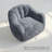 Oversized Tufted Bean Bag Chair with Side Pockets, Shed-Resistant Fabric & Shredded Memory Foam Lounger-415683070
