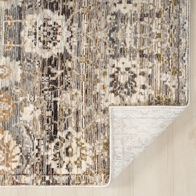 Erased Elegance Harvest Stripe Power-Loomed Area Rug, Rectangle 2' x 3'