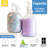2 Qty Syntic Glass Laundry Detergent Dispenser with Pumps and Collapsible Funnel  for Liquid Detergent, 64 oz Clear (Set of 2)