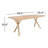 Solid Wood Top Dining Table