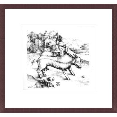 «Monstrous Pig» par Albrecht Dürer, impression giclée sur cadre