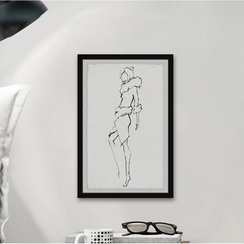 «Under Zero Fashion II» par Marmont Hill - peinture encadrée, H 24 po x l 16 po x P 1,5 po