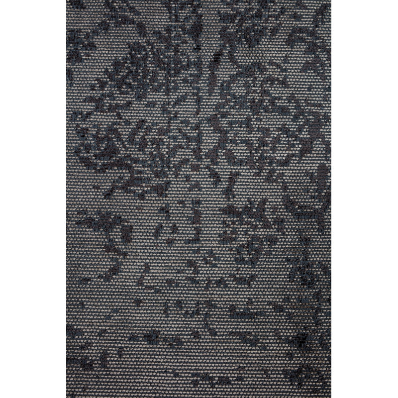 Tapis de luxe oriental gris Rapture / noir / brun foncé, Rectangle 7 pi 10 po x 11 pi 2 po