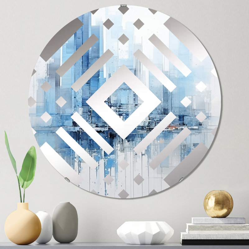 Hamdisse - Diamond Decorative Mirror, 23.6" x 23.6"