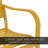 Eveliina Steel Carved-back Floral Bench-1318159065