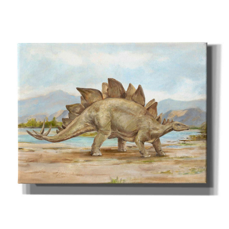 «Dinosaur Illustration I» par Ethan Harper, art mural sur toile, H 40 po x l 54 po x P 1,5 po