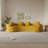 2-Piece Curved Compressed Boneless Sectional Sofa, Symmetrical Modular Design-413367907