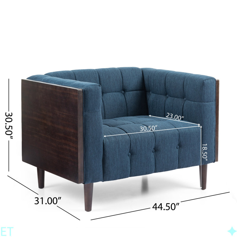 CHAISE CLUB, coutures gaufrées capitonnées